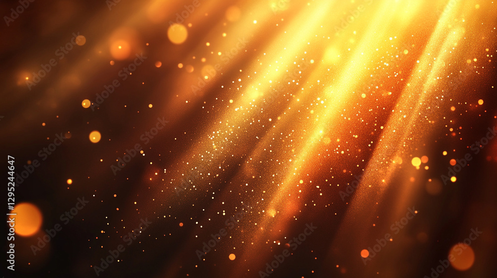 Poster warm rich abstract background in deep brown and gold gradients with grainy texture luxurious sophist