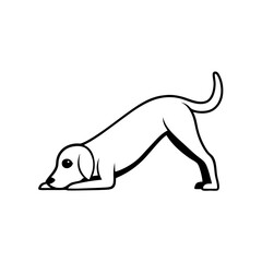 vector illustration of a dog