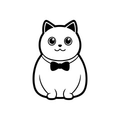 vector illustration of a cat