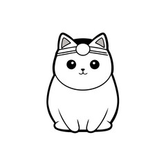 vector illustration of a cat