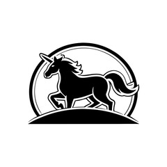 sticker design of Unicorn