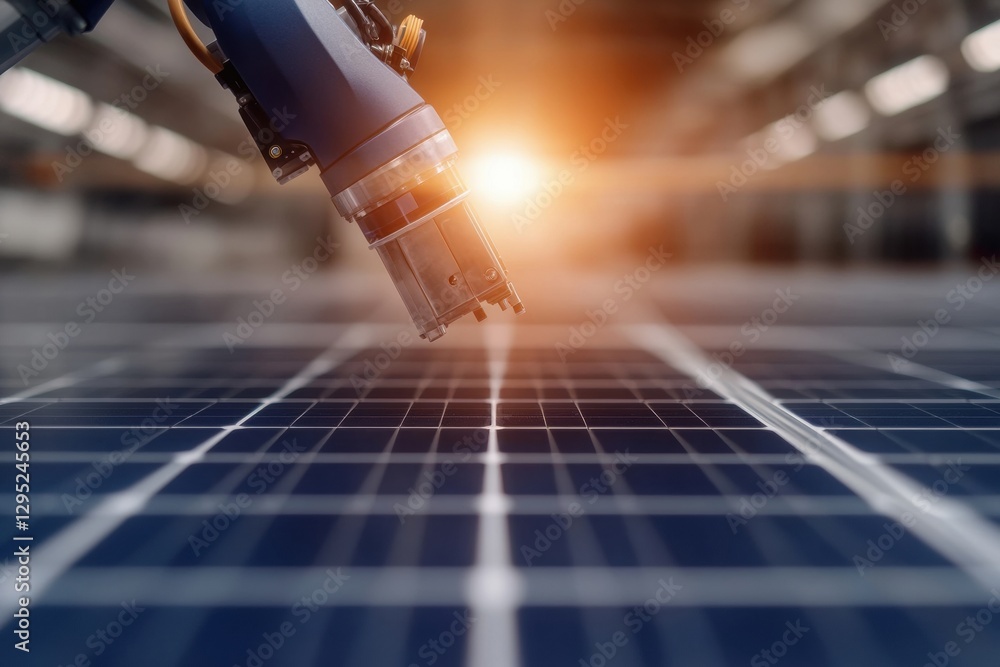 Poster Next-Gen Solar Innovation Precision Robotic Assembly Transforming Renewable Energy Manufacturing with AI-Driven Automation and Sustainable Tech Optimization