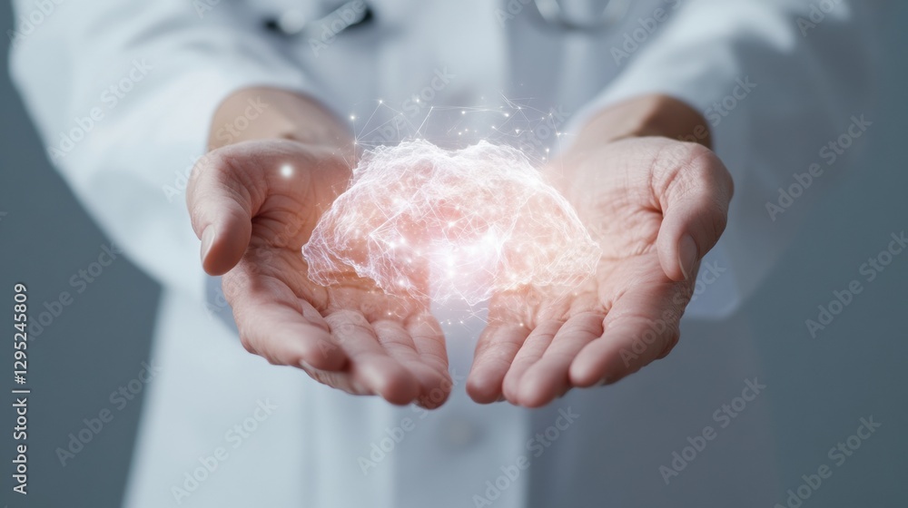 Aufkleber digital health revolution holographic medical interface transforms global healthcare innovation with