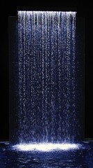 Abstract waterfall display, modern art, interior design