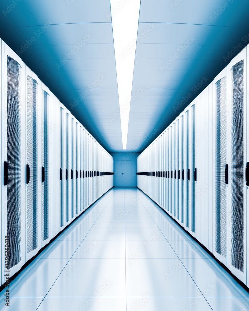 Leinwandbilder Hyperscale Cloud Infrastructure Sleek Modern Data Center Visualization Showcasing Cutting-Edge Digital Transformation and Innovative Technology Ecosystem