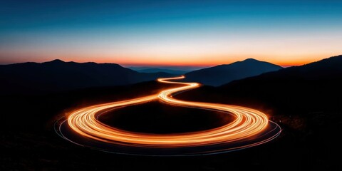 Futuristic Aerial Megacity with Illuminated Skyscrapers and Data Streams - Smart Urban Solutions for Technological Innovation in Modern Business Infrastructure