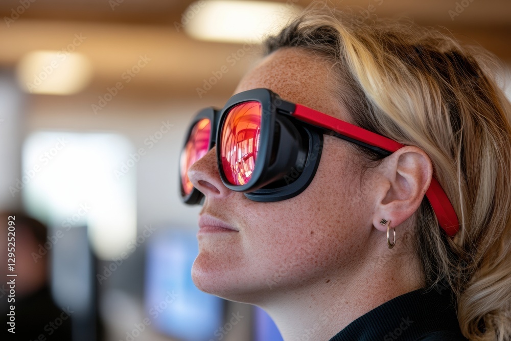 Aufkleber immersive tech experience next-gen augmented reality eyewear showcasing cutting-edge design and ergo