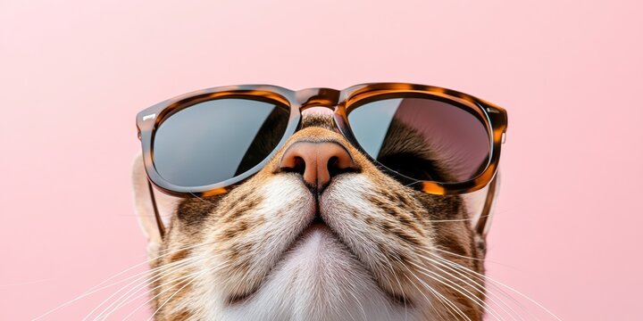 Cool Cats and Digital Vibes Trendsetting Pet Personality Stock for Viral Social Media Marketing with Playful Millennial-Friendly Aesthetic