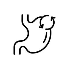 Healthy stomach icon vector design illustration template in trendy style