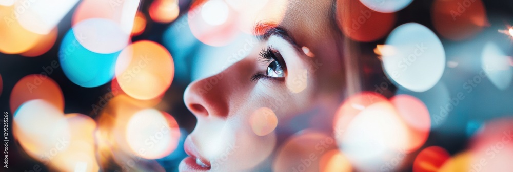 Poster dreamy bokeh portrait emotional depth and creative vision in soft-focus aesthetic - millennial mindf