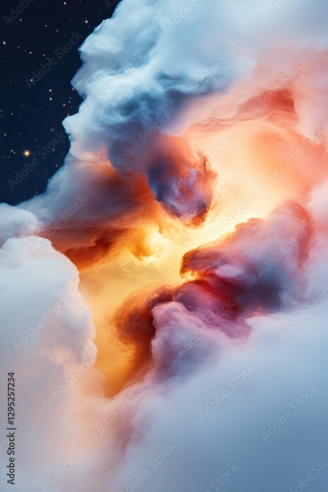 Poster ethereal cosmic explosion immersive ai-enhanced astronomical visualization for stem education and in