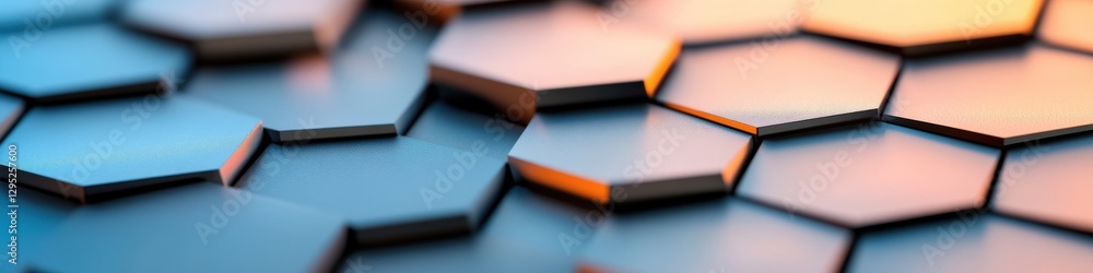 Poster Immersive Digital Strategy Visualization Interconnected Hexagonal Insights for Next-Gen Business Transformation and Innovative Corporate Design