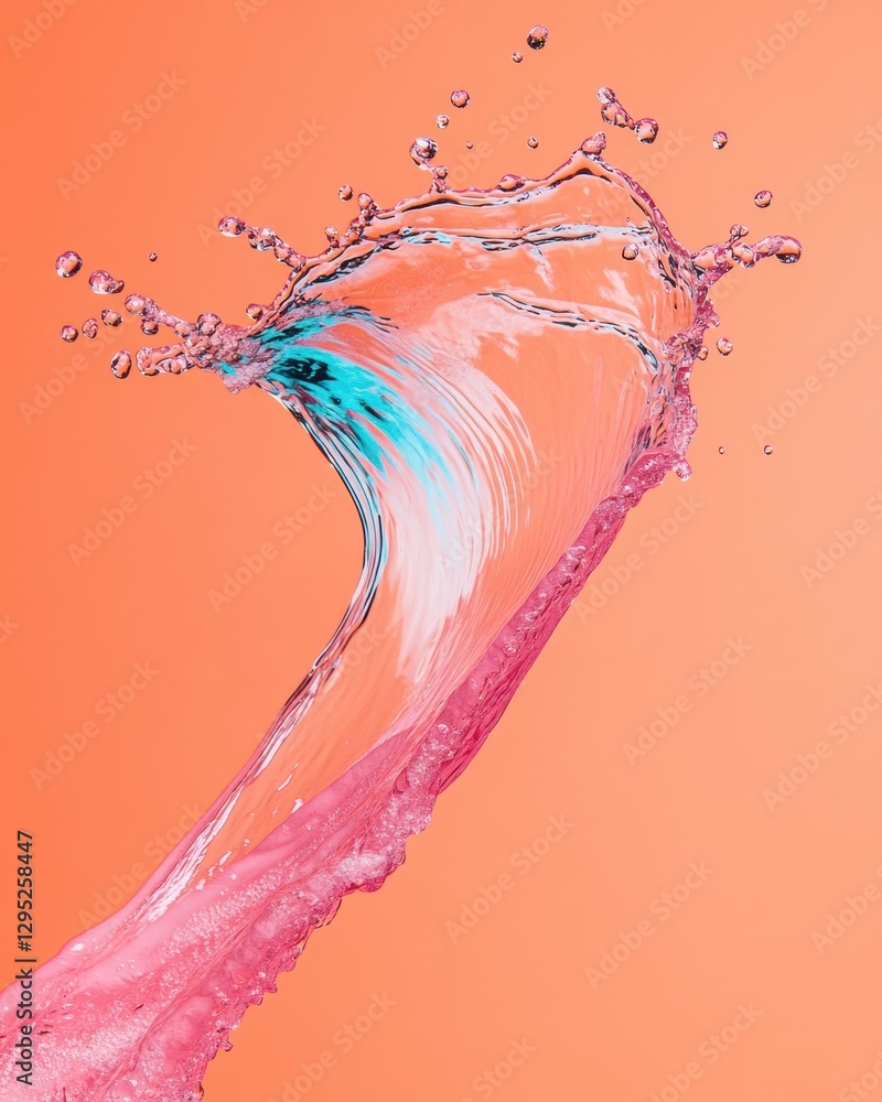 Poster fluid dynamics reimagined high-precision liquid motion design for next-gen creative marketing and di