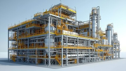 Complex Refinery Structure - Outdoor Design