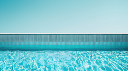 A water on pool, minimalist and modern background