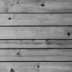 Weathered gray wooden planks with knots and grain details