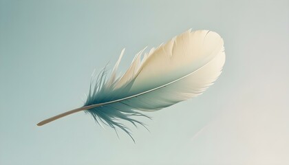 Obraz premium feather, blue, delicate, soft, texture, light, floating, nature, graceful, elegant, airy, gentle, minimal, serene, peaceful, dreamy, artistic, abstract, pattern, smooth, detailed, ethereal, pastel, 