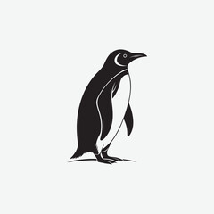 Obraz premium Discover stunning Penguin Vector Silhouette designs perfect for logos, illustrations, and more. Download high-quality, customizable vectors for your creative projects.
