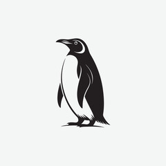 Fototapeta premium Discover stunning Penguin Vector Silhouette designs perfect for logos, illustrations, and more. Download high-quality, customizable vectors for your creative projects.