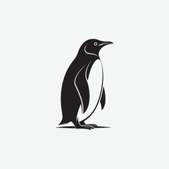 Obraz premium Discover stunning Penguin Vector Silhouette designs perfect for logos, illustrations, and more. Download high-quality, customizable vectors for your creative projects.