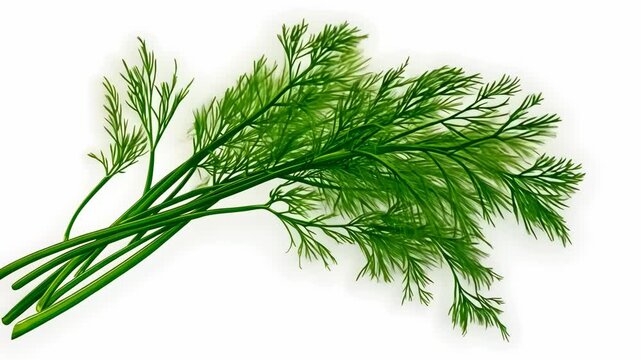 Freshly cut dill herb showcasing vibrant green leaves ready for culinary use