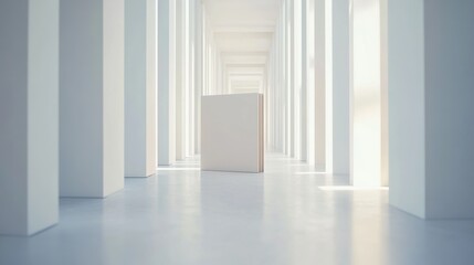 Fototapeta premium Executive departures with a corporate office with an open file. Featuring leadership change and organizational transition