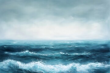 Fototapeta premium Stormy Ocean Horizon