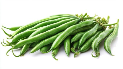 Fototapeta premium green beans isolated on transparent background