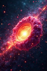 Fototapeta premium Massive particle collider harvests chroniton particles , environmental protection, collider