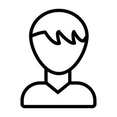 User Profile Vector Line Icon Design