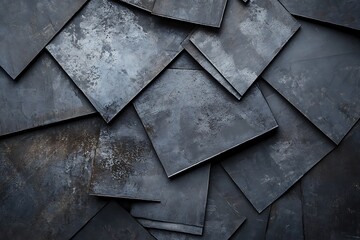 Dark Metal Sheets - Industrial Texture