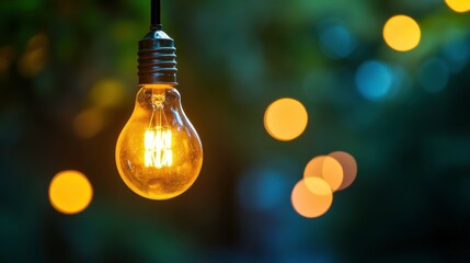 Warm Light Bulb for Digital Transformation Strategies