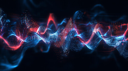 Abstract dynamic waveforms resembling high-energy electronic beats high quality 
