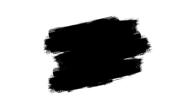 Hand-drawn grunge brush texture, Ink Black Brush Grunge background for titles with an alpha channel. Watercolor Retro art Vintage Abstract background.