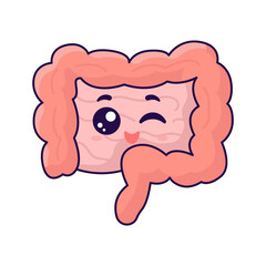cute intestine organ