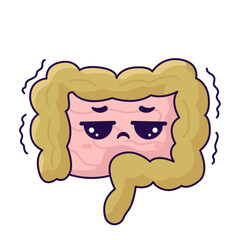 cute intestine organ