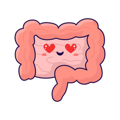 cute intestine organ