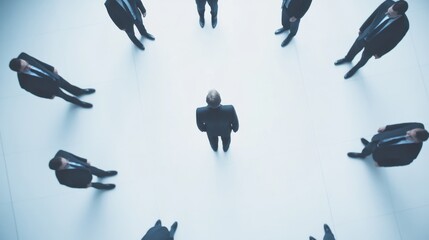 Executive departures with a farewell meeting in the office. Featuring leadership change and career transition