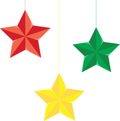 크리스마스 별장식 별모양 Christmas Star Decorations Star Shapes
