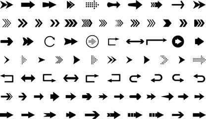Arrows, Arrow icon. Arrow cursor vector collection. Collection different arrows sign. vector illustration eps 10, Set of new style black vector arrows isolated on white background. 