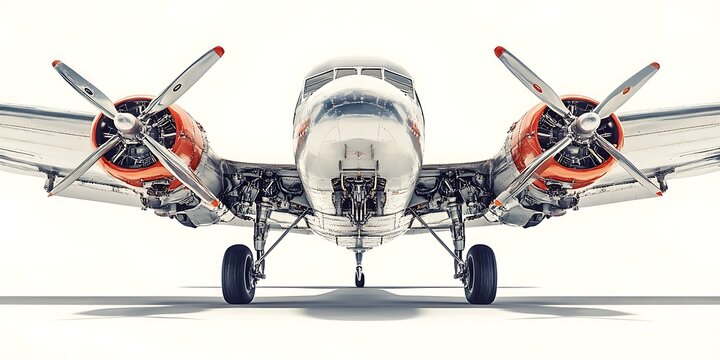 an airplane with propellers