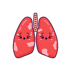 cute lungs organ