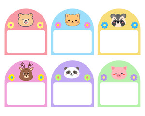 Name tags, name cards for kids, school name tags