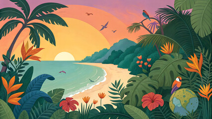 World environment and earth day concept, Close-up of children holding a planet, save world background Created with Generative AI, Prevent global warming
