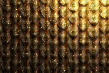 Luxurious metallic background with intricate weave of gold carbon fiber texture, background, high end, metallic