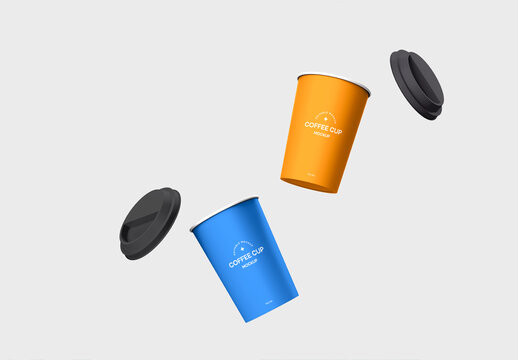 Take Away Coffee Cups Mockup