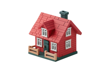 3D Render of a Home Icon – Isolated on Transparent Background