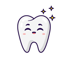 cute tooth cartoon