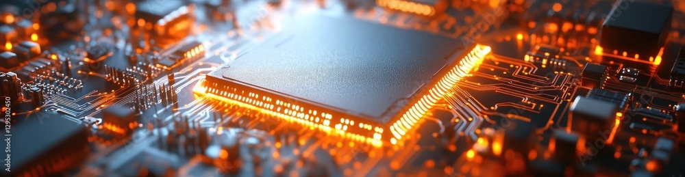 Poster high-tech cpu on circuit board (1)