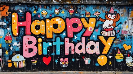 Obraz premium Cartoon graffiti 